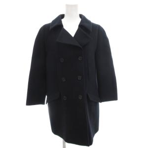 Pコート ジャケット ショート丈 ウール 40 紺 ネイビー /FF GY62