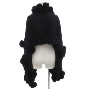 GIVENCHY マフラーケープ カシミヤ ブラック