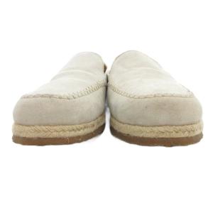 LARDINI スエード エスパドリーユ ローファー シューズ アイボリー /UO GY62