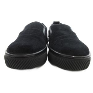 Gianvito Rossi スリッポン スニーカー スエード 40 黒 ブラック /UO GY62