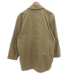 HERNO ミドルステンカラーコート ジャケット 裏地チェック ベージュ /FF GY62