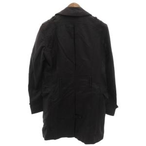 DOLCE&GABBANA トレンチコート 44 黒 ブラック ダブルブレスト チェック柄 /FF GY62