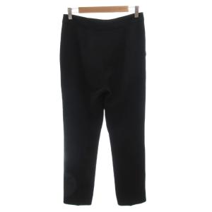 Max Mara スラックス パンツ 42 黒 ブラック 裾ボタン アンクル丈 /FF GY62