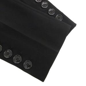 Max Mara スラックス パンツ 42 黒 ブラック 裾ボタン アンクル丈 /FF GY62