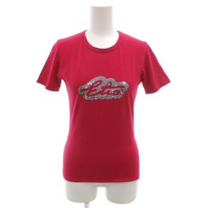 Tシャツ カットソー 半袖 40 ピンク スパンコール /FF GY62