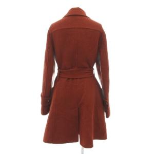 Salvatore Ferragamo ステンカラーコート パイル地 ウール カシュゴラ混 38 茶 ブラウン /JS GY62