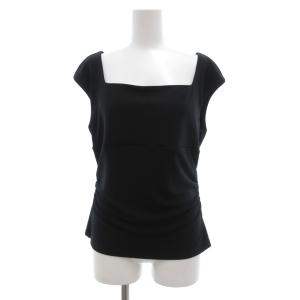 ノースリーブカットソー スクエアネック シャーリング 42 黒 ブラック /JS GY62