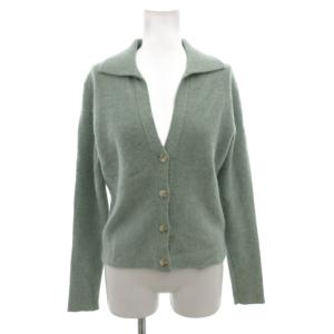 カーディガン ニット カシミヤ S 緑 グリーン /FF GY62