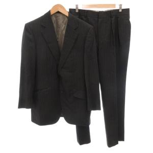 スーツ セットアップ JACKETパンツ ウール 170 グレー ストライプ柄 /FF GY62