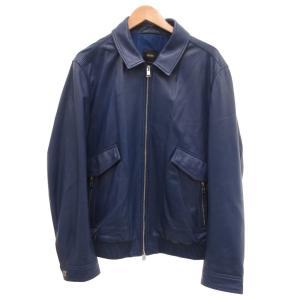レザージャケット ブルー
