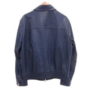 HUGO BOSS レザージャケット ブルー