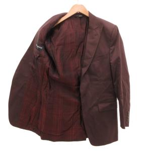 DOLCE&GABBANA テーラード ジャケット 総裏地 ピークドラペル ボルドー 赤 レッド /JS GY62