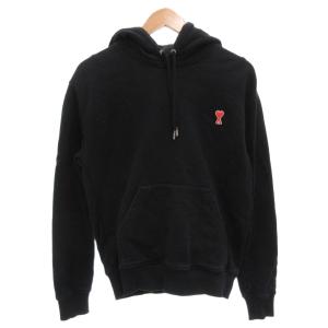 パーカー フーディ プルオーバー S 黒 ブラック 長袖 ロゴ刺繍 /FF GY62
