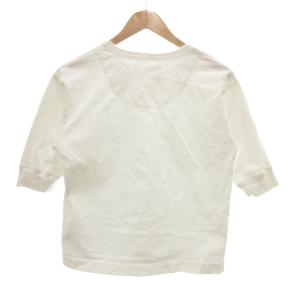 MHL. Tシャツ カットソー 2 白 ホワイト ラウンドネック 七分袖 /NU GY62