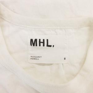 MHL. Tシャツ カットソー 2 白 ホワイト ラウンドネック 七分袖 /NU GY62