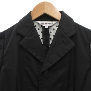 COMME des GARCONS COMME des GARCONS AD2008 テーラードジャケット ブレザー S 黒 ブラック スカラップヘム RC-J005 /FF