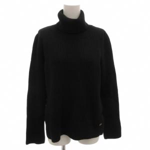 リブニット セーター タートルネック 長袖 42 黒 ブラック 33201 /FFGY62