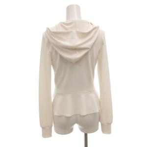 FOXEY NEW YORK パーカー ジップアップ 長袖 38 白 ホワイト  34259 /FF GY62
