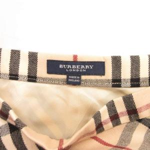 BURBERRY LONDON タイトスカート ひざ丈 ノバチェック ウール ベージュ /JS GY62