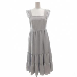 ワンピース 38 ブルー フリル 39948