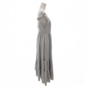 FOXEY NEW YORK ワンピース 38 ブルー フリル 39948