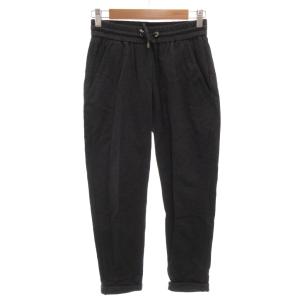 パンツ スラックス XXS グレー ドローストリングウエスト ビジュー テーパード /FF GY62