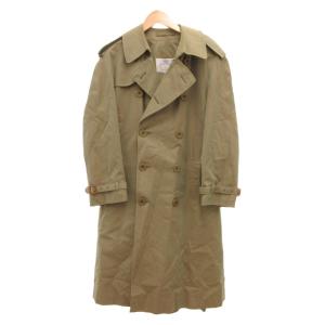 AQUA 5 トレンチコート ロング ベルト 玉虫色 カーキ 緑 グリーン /JS GY62
