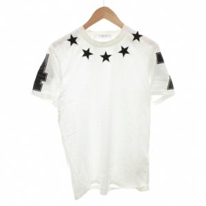 Tシャツ M 白 ホワイト 半袖 星柄 ラウンドネック ナンバリング /FF GY62