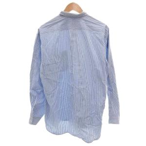 COMME des GARCONS SHIRT シャツ カジュアル L 青 ブルー 白 ホワイト 長袖 ストライプ柄 チェック柄 /FF GY62