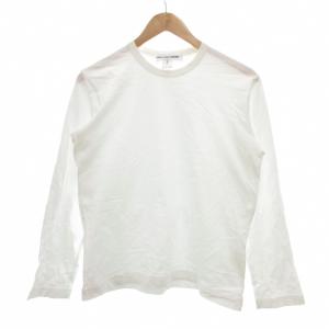 Tシャツ ロンＴ S 白 ホワイト 長袖 ロゴ ラウンドネック 長袖 S27111 /NU GY62