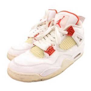 NIKE Air Jordan 4 Retro White Team Orange