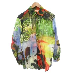 柄シャツ M マルチカラー 総柄 レギュラーカラー 長袖 /FF GY62