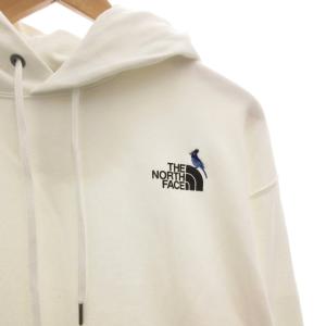 THE NORTH FACE パーカー フーディ プルオーバー ロゴ プリント 長袖 M 白 ホワイト NT12440 /FF GY62