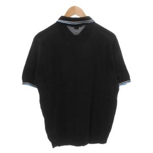 JOHN SMEDLEY ポロシャツ ニット 半袖 M 黒 ブラック /FF GY62
