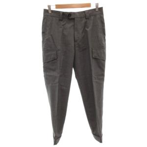 カーゴパンツ スラックス ウール 44 グレー ロールアップ裾 /FF GY62