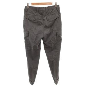 BRUNELLO CUCINELLI カーゴパンツ スラックス ウール 44 グレー ロールアップ裾 /FF GY62