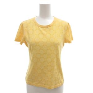 Tシャツ カットソー M 黄 イエロー 総柄 トリオンフ 半袖 /FF GY62