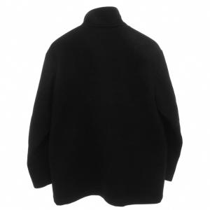 MARGARET HOWELL スタンドカラーコート ジャケット ショート ウール M 黒 ブラック  /FF GY62