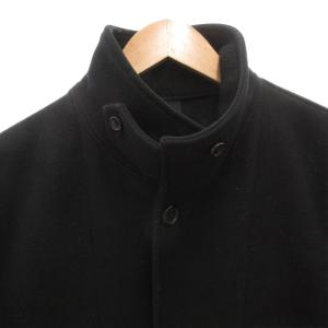 MARGARET HOWELL スタンドカラーコート ジャケット ショート ウール M 黒 ブラック  /FF GY62