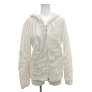 パーカー フーディ 白 ホワイト 長袖 凹凸 ビジュー /FF GY62