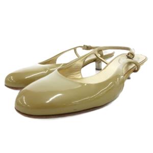 パンプス ミュール 36.5 カラシ色 スリングバック ラウンドトゥ /FF GY62