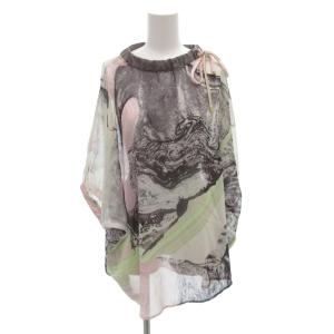 チュニック カットソー 38 マルチカラー ドローストリング