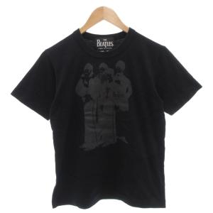Beatles T-shirt/AD2023 バンドT Tシャツ プリント 半袖 S 黒 ブラック /FF