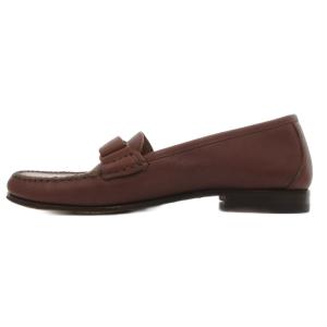 Salvatore Ferragamo ヴァラ ローファー シューズ 革靴 レザー ロゴ金具 5.5 茶 ブラウン /GV GY62
