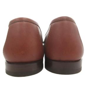 Salvatore Ferragamo ヴァラ ローファー シューズ 革靴 レザー ロゴ金具 5.5 茶 ブラウン /GV GY62