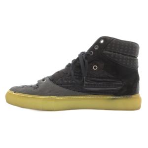 ハイカットスニーカー シューズ 切替 レザー 43 黒 ブラック /GV GY62