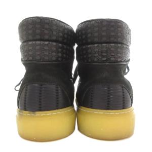BALENCIAGA ハイカットスニーカー シューズ 切替 レザー 43 黒 ブラック /GV GY62
