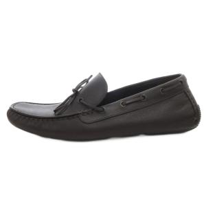 BOTTEGA VENETA デッキシューズ フラット リボン レザー 41 茶 ブラウン /FF GY62