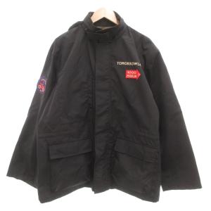 VETERAN CAR CLUB TOKYO ナイロンジャケット ジップアップ フード収納 刺繍 50
