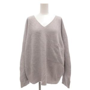 ニット セーター 長袖 Vネック プルオーバー 40 グレー /GV GY62